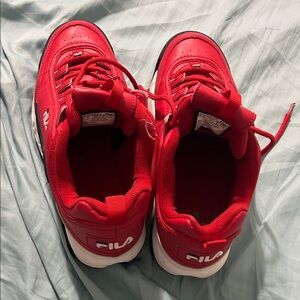 Fila women  Vibrant Red Sneakers size 9
